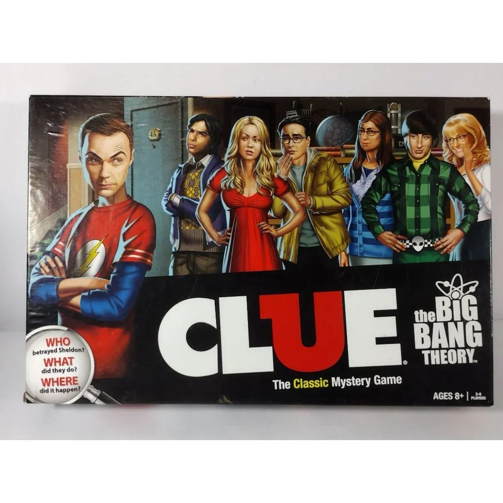 Clue The Big Bang Theory Edition Hasbro 2013 Mystery Board Game Complete